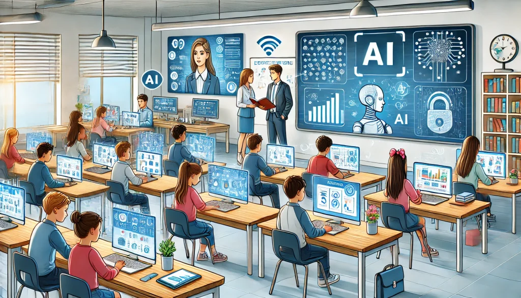 Teknologi AI dalam pembelajaran di kelas modern