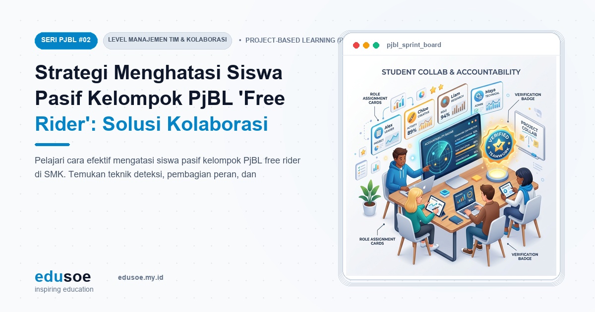 Strategi Menghatasi Siswa Pasif Kelompok PjBL 'Free Rider': Solusi Kolaborasi Proyek SMK [Seri PJBL #2]