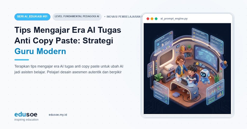 Tips Mengajar Era AI Tugas Anti Copy Paste: Strategi Guru Modern [Seri AI_EDUKASI #1]