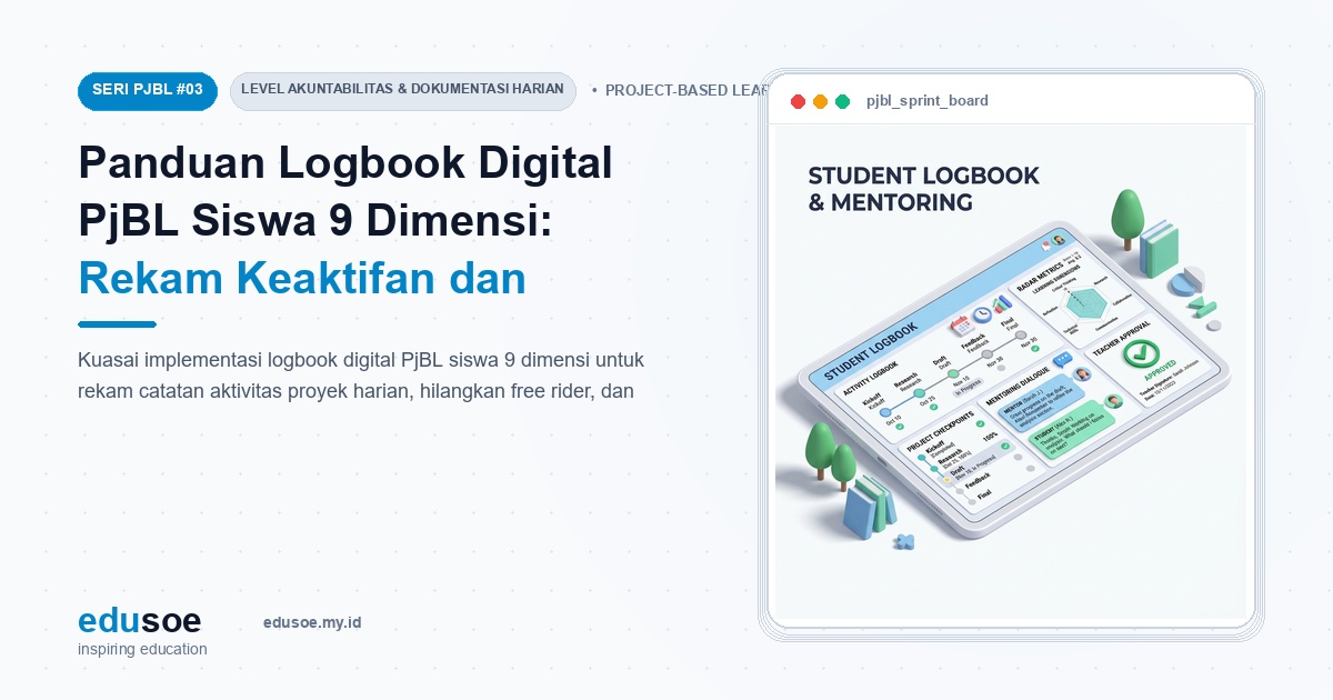 Panduan Logbook Digital PjBL Siswa 9 Dimensi: Rekam Keaktifan dan Bimbingan Proyek [Seri PJBL #3]