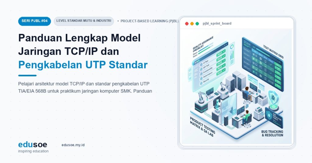 Panduan Lengkap Model Jaringan TCP/IP dan Pengkabelan UTP Standar TIA 568B [Seri PJBL #4]