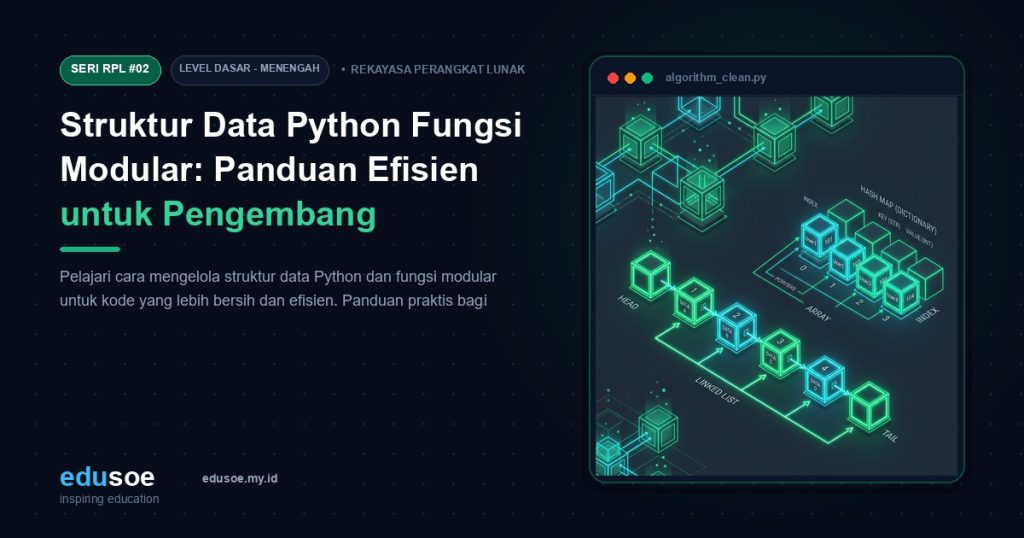 Struktur Data Python Fungsi Modular: Panduan Efisien untuk Pengembang [Seri RPL #2]