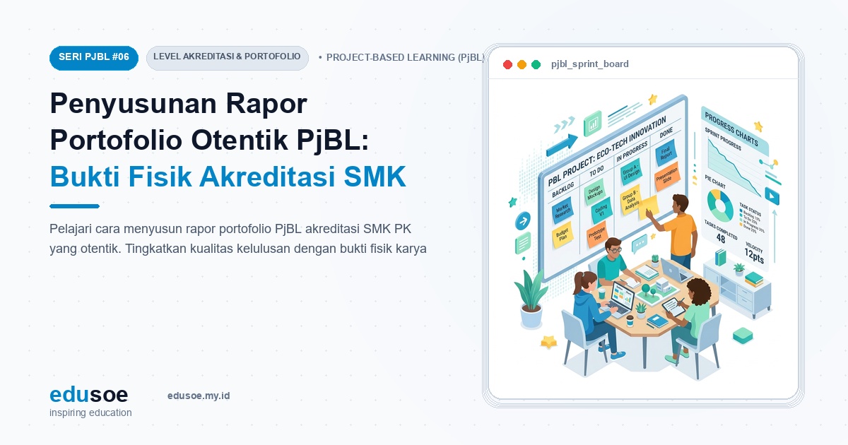 Penyusunan Rapor Portofolio Otentik PjBL: Bukti Fisik Akreditasi SMK PK dan Portofolio Kesiapan Kerja Lulusan [Seri PJBL #6]