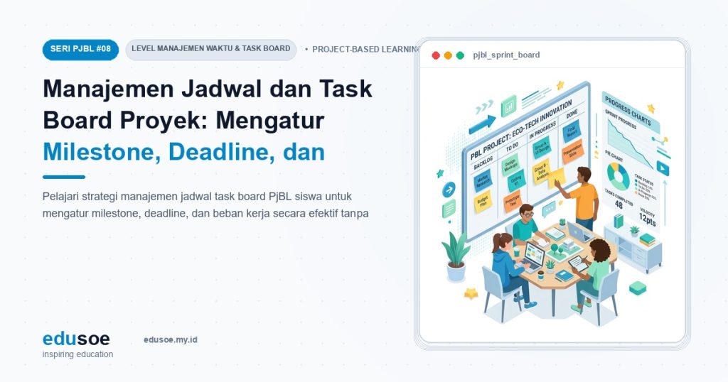 Manajemen Jadwal dan Task Board Proyek: Mengatur Milestone, Deadline, dan Beban Kerja Siswa Tanpa Overwhelmed [Seri PJBL #8]