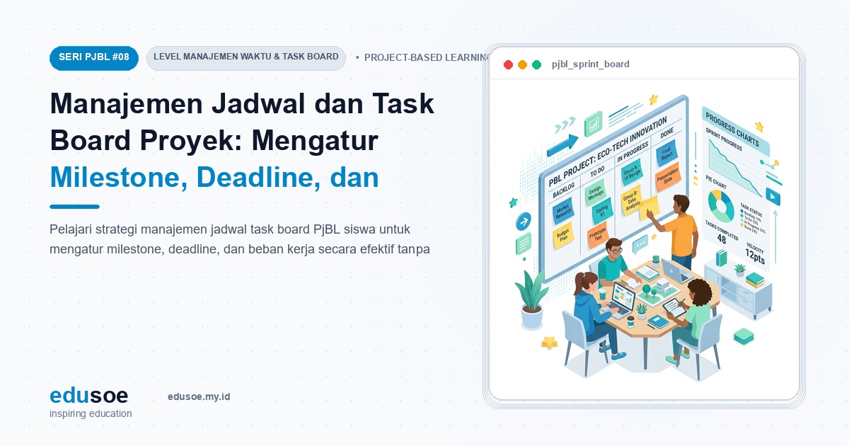 Manajemen Jadwal dan Task Board Proyek: Mengatur Milestone, Deadline, dan Beban Kerja Siswa Tanpa Overwhelmed [Seri PJBL #8]