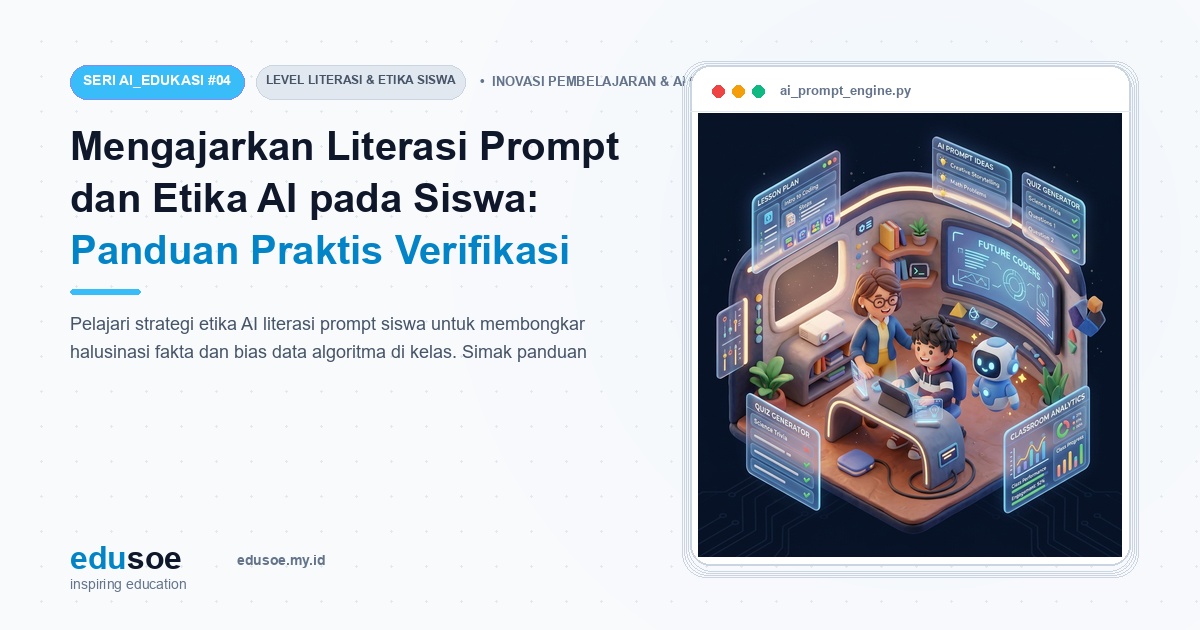 Mengajarkan Literasi Prompt dan Etika AI pada Siswa: Panduan Praktis Verifikasi Halusinasi dan Bias [Seri AI_EDUKASI #4]
