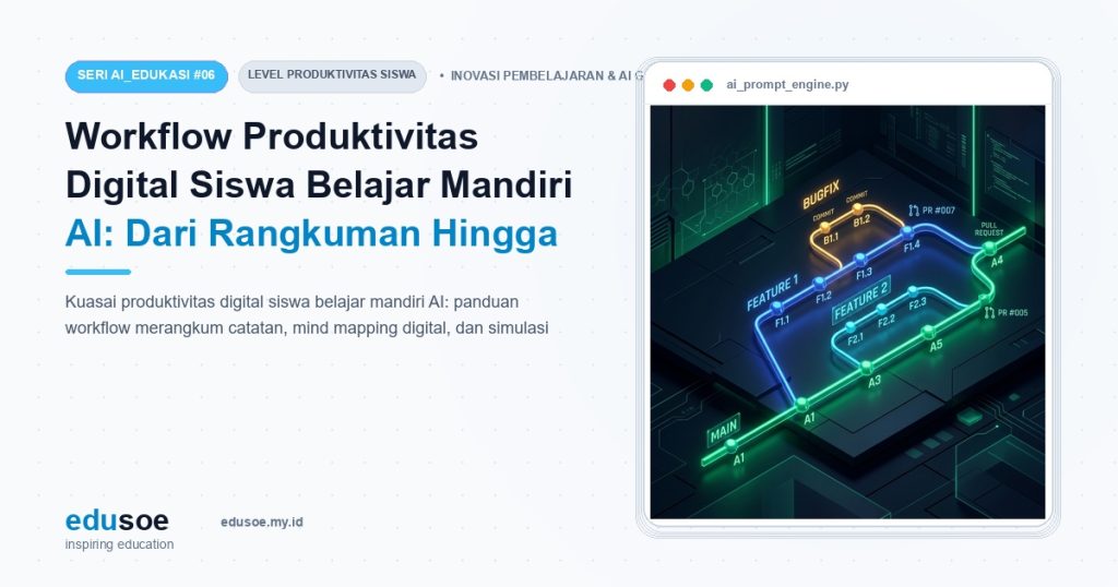 Workflow Produktivitas Digital Siswa Belajar Mandiri AI: Dari Rangkuman Hingga Persiapan Uji Kompetensi [Seri AI_EDUKASI #6]
