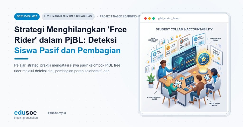 Strategi Menghilangkan 'Free Rider' dalam PjBL: Deteksi Siswa Pasif dan Pembagian Peran Kerja Kolaboratif [Seri PJBL #2]