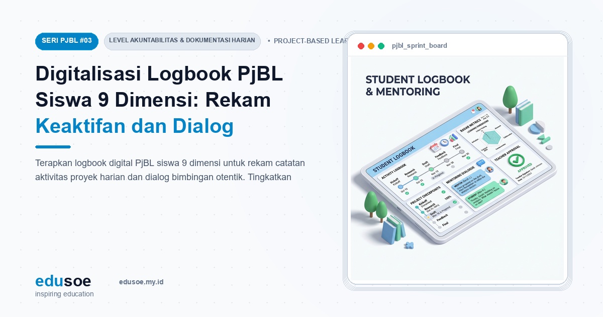 Digitalisasi Logbook PjBL Siswa 9 Dimensi: Rekam Keaktifan dan Dialog Bimbingan Terukur [Seri PJBL #3]