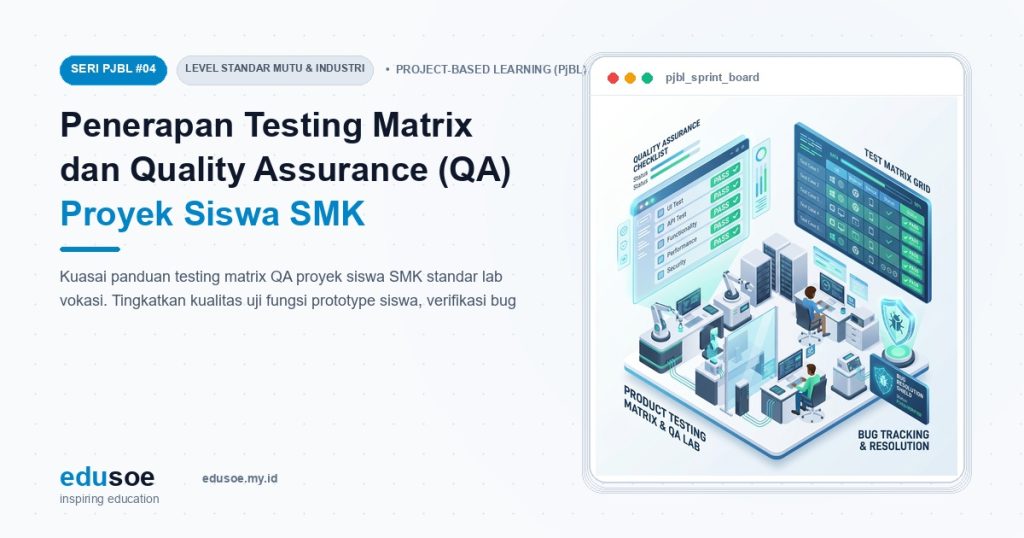 Penerapan Testing Matrix dan Quality Assurance (QA) Proyek Siswa SMK Berstandar Industri [Seri PJBL #4]
