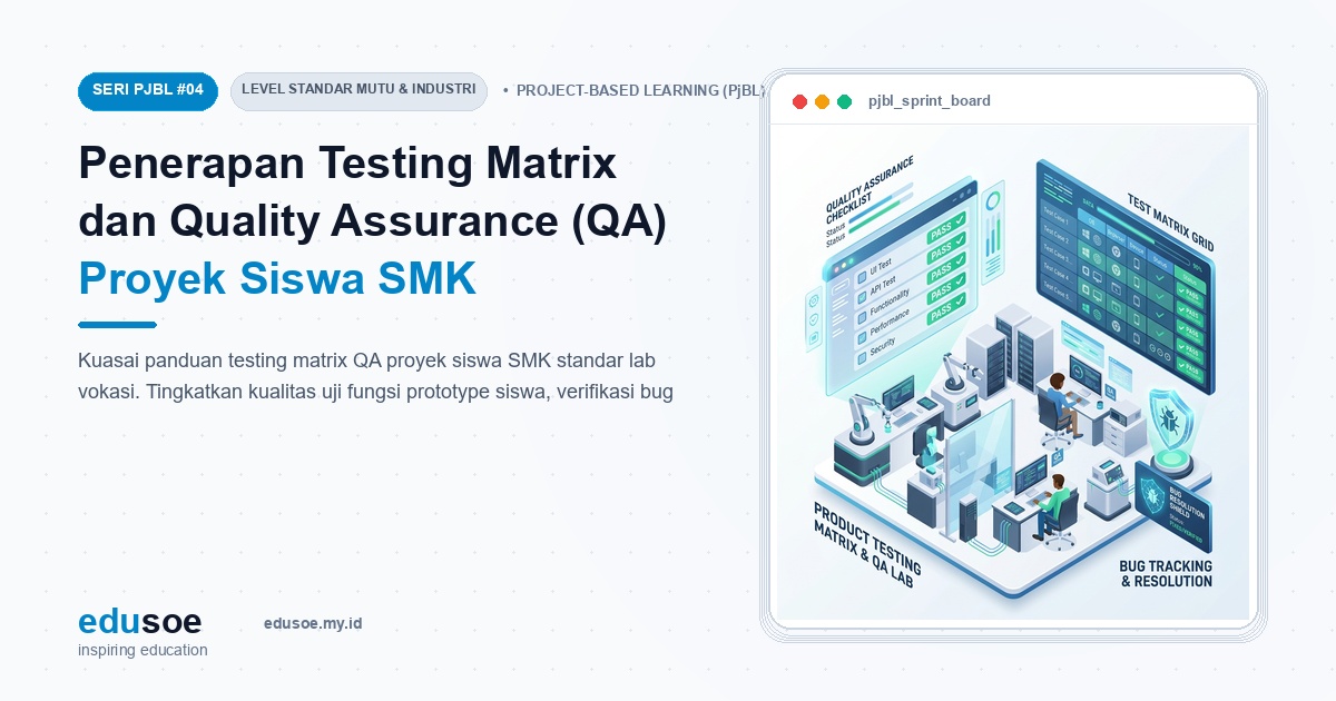 Penerapan Testing Matrix dan Quality Assurance (QA) Proyek Siswa SMK Berstandar Industri [Seri PJBL #4]