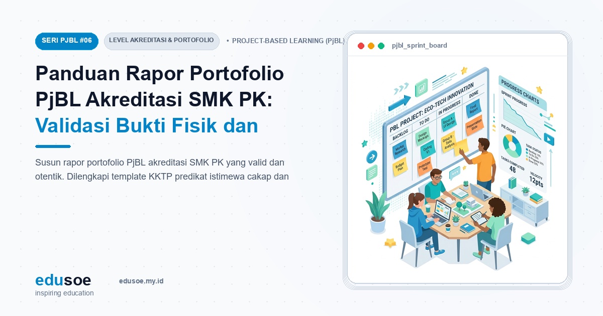 Panduan Rapor Portofolio PjBL Akreditasi SMK PK: Validasi Bukti Fisik dan Rekam Kesiapan Kerja Siswa [Seri PJBL #6]