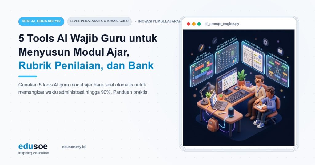 5 Tools AI Wajib Guru untuk Menyusun Modul Ajar, Rubrik Penilaian, dan Bank Soal Otomatis dalam 10 Menit [Seri AI_EDUKASI #2]