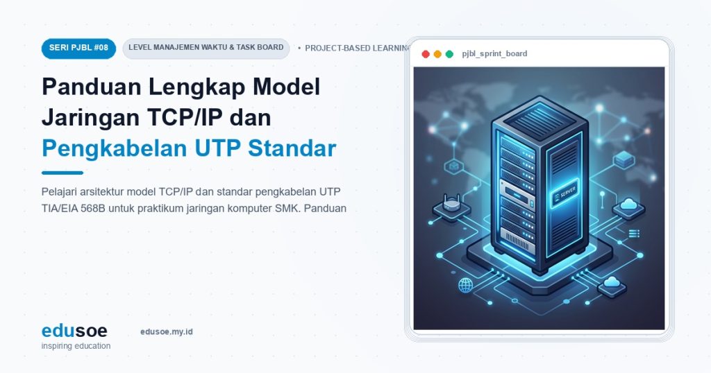 Panduan Lengkap Model Jaringan TCP/IP dan Pengkabelan UTP Standar TIA 568B [Seri PJBL #8]